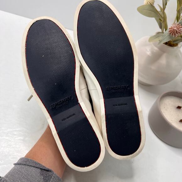 Sperry Authentic Original 2-Eye Bionic Striped Boat Shoe WhiteSTS84564 Women 6.5 - Picture 8 of 9